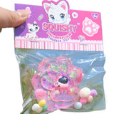 Jucarie Antistres Squishy, Flippy, Labuta de Pisica Squeeze Toys, cu Revenire Lenta, 7.5 cm, Model 270519, Multicolor - vivimall.ro