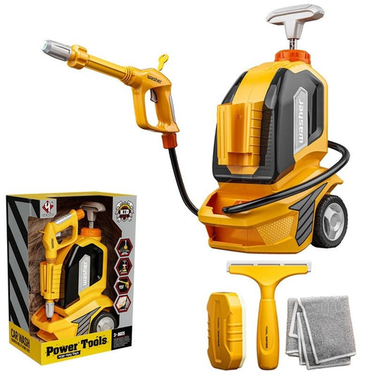 Jucarie Aparat De Spalat Cu Presiune, Spalator Auto, Interactiv, Material Plastic, Accesorii Incluse - vivimall.ro