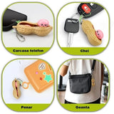 Jucarie breloc aluna antistres, Peanut Fidget Toy, Crem - vivimall.ro