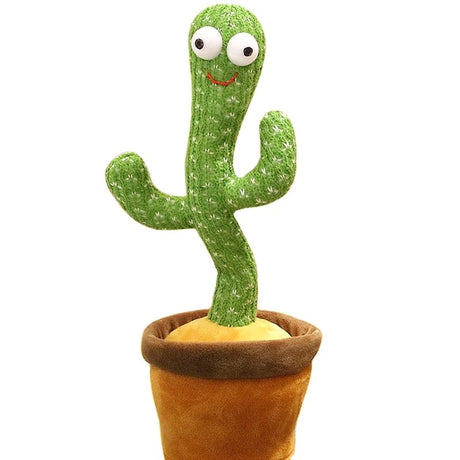 Jucarie Cactus Dansator Canta, Danseaza, Imita, Distractiv, Verde, 37Cm - vivimall.ro