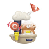 Jucarie de baie Vivimall, Ursulet in cada cu spuma, 29 cm, Jucarie interactiva, Multicolor - vivimall.ro