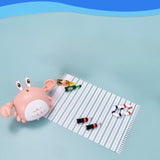 Jucarie De Baie Pentru Copii, Crab, 10 Cm, Roz Cu Fir - vivimall.ro