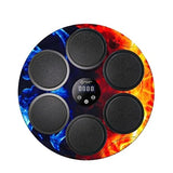 Sac box interactiv pentru copii cu lumini LED și 6 ținte, vedere frontală, material PU+ABS multicolor