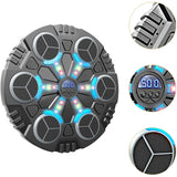 Jucarie de Boxat cu Muzica si Lumini, Flippy, Manusi Incluse, Bluetooth, Incarcare USB, Aplicare cu Ventuze, 6 Tinte, 32x27x3.5 cm, 930 g, Negru