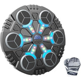 Jucarie De Boxat Cu Muzica Si Lumini, Manusi Incluse, Bluetooth, Incarcare Usb, Aplicare Cu Ventuze, 6 Tinte, 32X27X3.5 Cm, 930 G, Negru - vivimall.ro