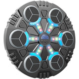 Jucarie de Boxat cu Muzica si Lumini, Flippy, Manusi Incluse, Bluetooth, Incarcare USB, Aplicare cu Ventuze, 6 Tinte, 32x27x3.5 cm, 930 g, Negru