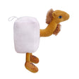 Jucărie moale de pluș Camila Frigider Frigo Camelo, 30x23 cm, culori alb și maro, vedere frontală