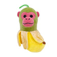 Jucărie moale de pluș Chimpanzini Bananini 22 cm, culori verde și galben, vedere frontală