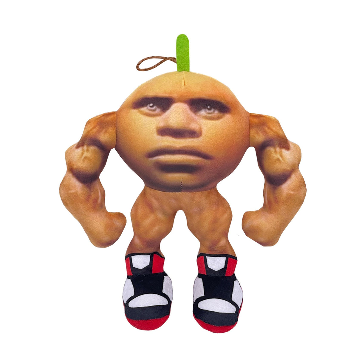 Jucarie Moale de Plus Italian Brainrot, Flippy, cu Agatatoare, Model Portocala Musculoasa U Din Din Dun Ma Din Din Dun, Jucarie Moale pentru Copii, 26 x 26 cm, Maro mat - vivimall.ro