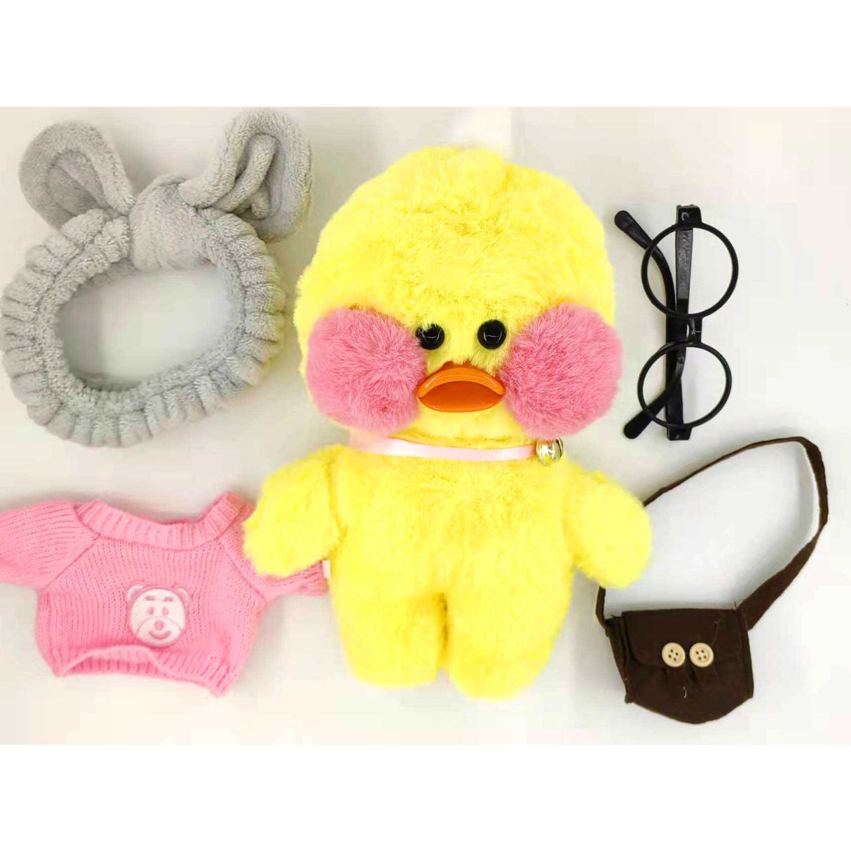 Jucarie De Plus Rata Lalafanfan Vivimall - Obrajii Rosii, Haine Si Accesorii Random, Diverse culori - vivimall.ro