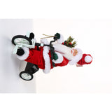 Jucarie decorativa, Flippy, Mos Craciun, 36 cm x 16 cm, grosime 23 cm, lana, tesatura de plus, poliester, interior/exterior - vivimall.ro