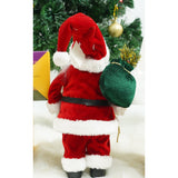 Jucarie decorativa, Flippy, Mos Craciun , standard, lana, tesatura de plus, poliester, 32 cm inaltime, interior/exterior - vivimall.ro