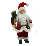 Jucarie decorativa, Flippy, Mos Craciun , standard, lana, tesatura de plus, poliester, 32 cm inaltime, interior/exterior - vivimall.ro