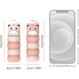 Jucarie Pentru Copii, Vivimall, Hipopotam Indestructibil, 6 Piese Demontabile, +3 Ani, Roz - vivimall.ro