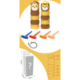 Jucarie Pentru Copii, Vivimall, Leu Indestructibil, 6 Piese Demontabile, +3 Ani, Maro/Galben - vivimall.ro