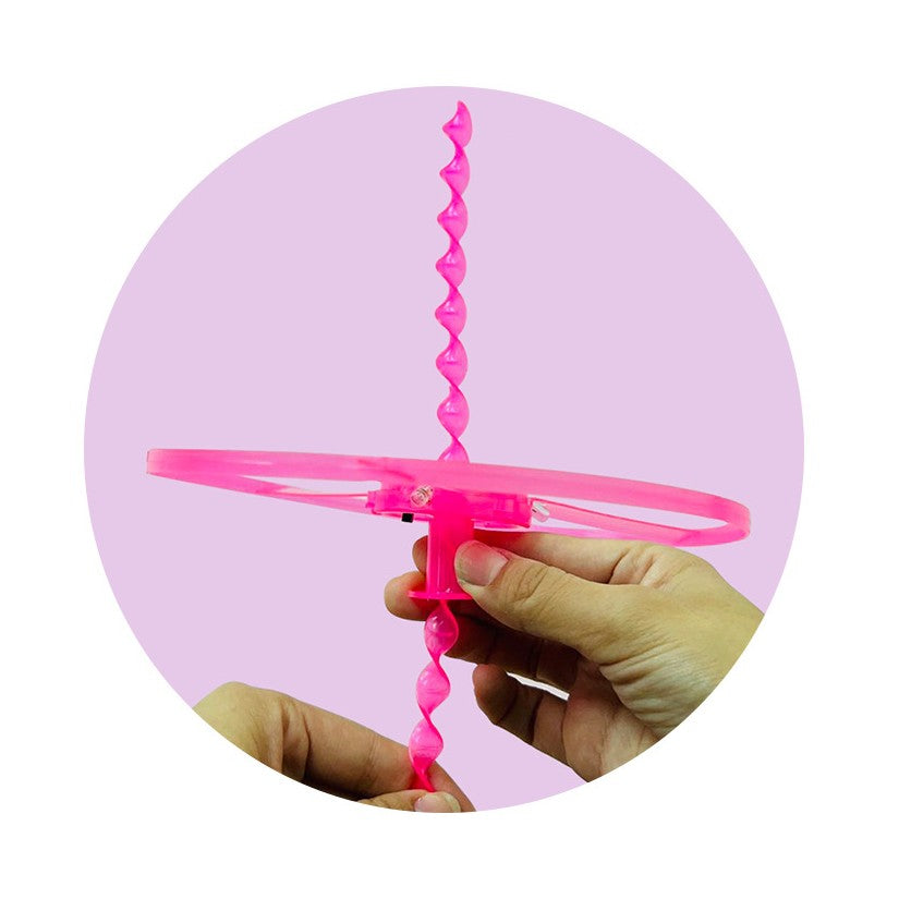 Jucarie Disc Zburator, Distractiv Pentru Copii, Aruncator Manual Din Plastic, Cu Lumini - vivimall.ro