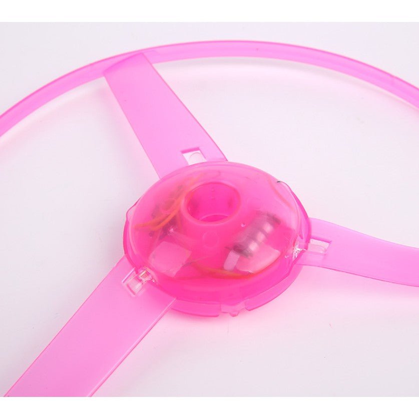 Jucarie Disc Zburator, Distractiv Pentru Copii, Aruncator Manual Din Plastic, Cu Lumini - vivimall.ro