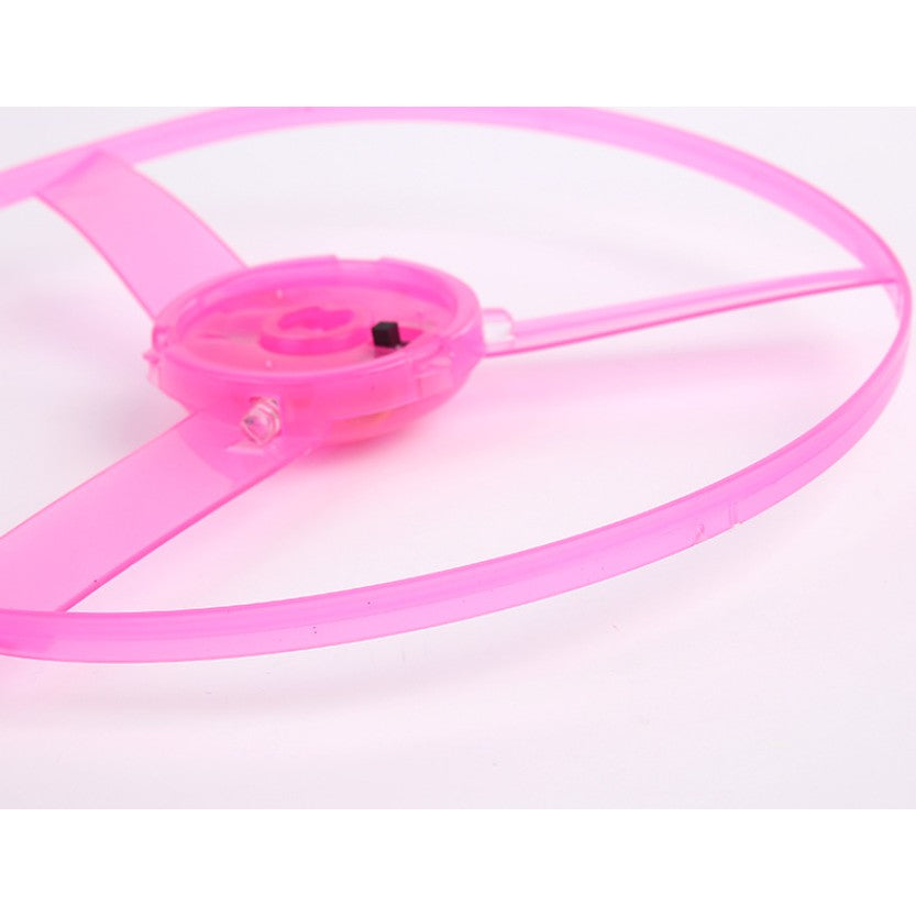 Jucarie Disc Zburator, Distractiv Pentru Copii, Aruncator Manual Din Plastic, Cu Lumini - vivimall.ro