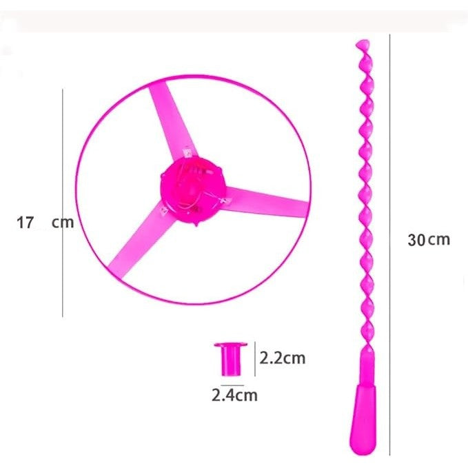 Jucarie Disc Zburator, Distractiv Pentru Copii, Aruncator Manual Din Plastic, Cu Lumini - vivimall.ro