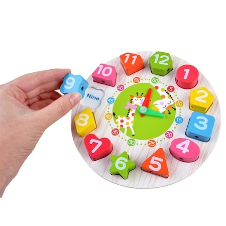 Jucarie Educativa Tip Montessori, Din Lemn, + 36 Luni, 12 Piese, 17 Cm - vivimall.ro