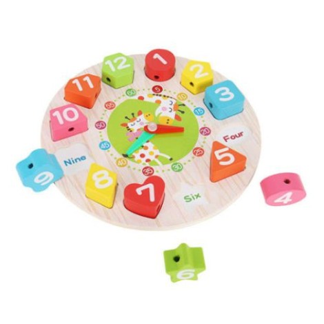 Jucarie Educativa Tip Montessori, Din Lemn, + 36 Luni, 12 Piese, 17 Cm - vivimall.ro