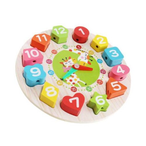Jucarie Educativa Tip Montessori, Din Lemn, + 36 Luni, 12 Piese, 17 Cm - vivimall.ro