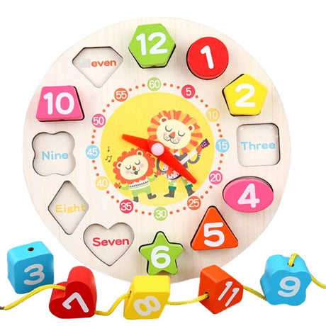 Jucarie Educativa Tip Montessori, Din Lemn, + 36 Luni, 12 Piese, 17 Cm - vivimall.ro