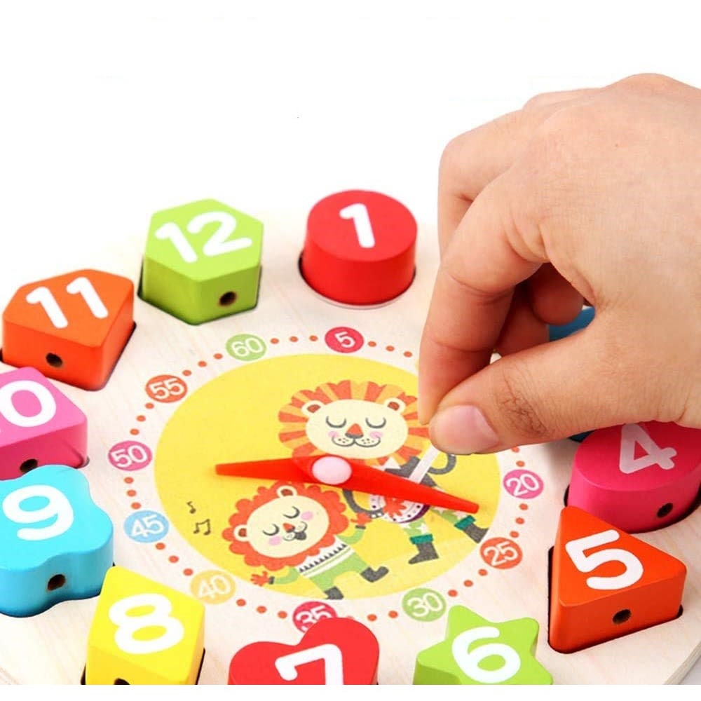 Jucarie Educativa Tip Montessori, Din Lemn, + 36 Luni, 12 Piese, 17 Cm - vivimall.ro