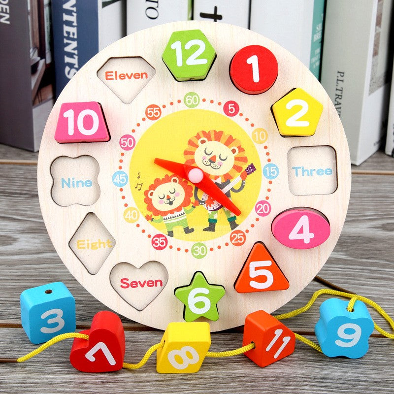 Jucarie Educativa Tip Montessori, Din Lemn, + 36 Luni, 12 Piese, 17 Cm - vivimall.ro