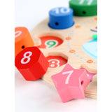 Jucarie Educativa Tip Montessori, Din Lemn, + 36 Luni, 12 Piese, 17.2 Cm - vivimall.ro