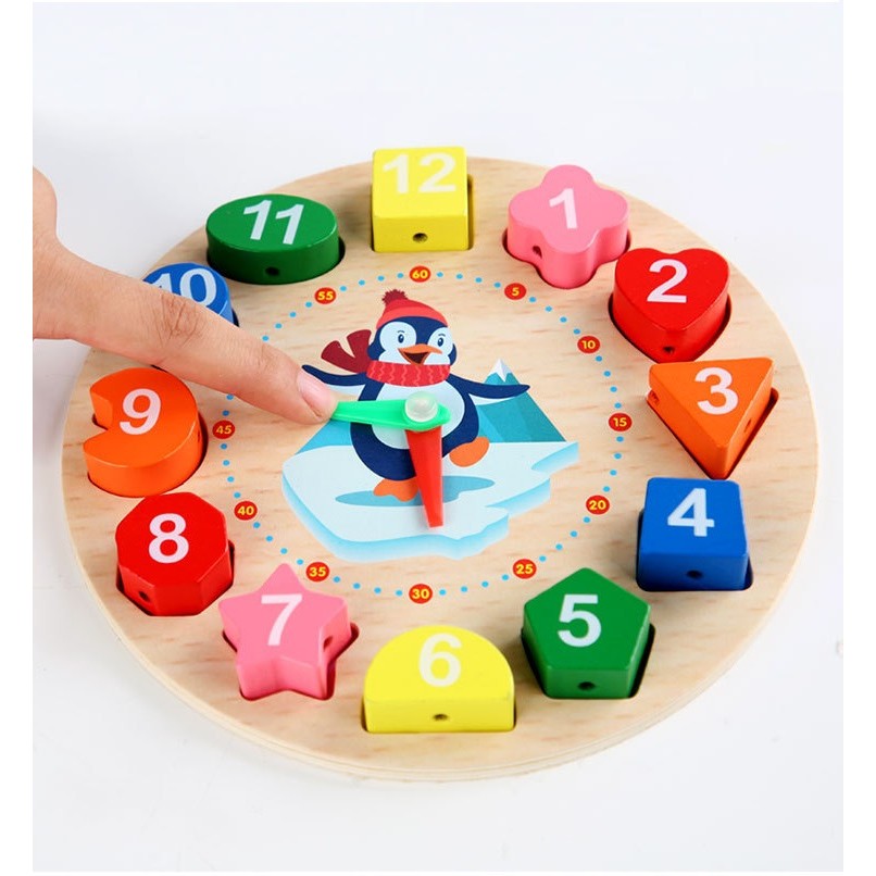 Jucarie Educativa Tip Montessori, Din Lemn, + 36 Luni, 12 Piese, 17.2 Cm - vivimall.ro