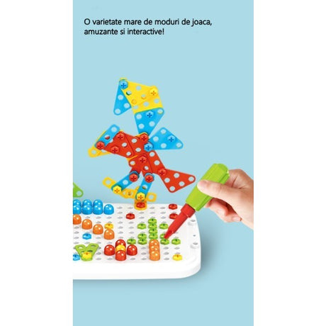 Jucarie valiza constructie copii 258 piese | MechHero - vivimall.ro