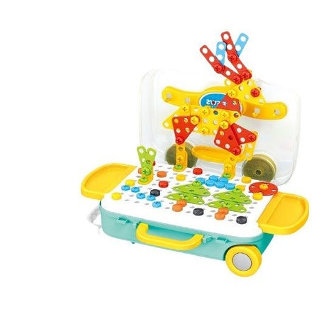Jucarie valiza constructie copii 258 piese | MechHero - vivimall.ro