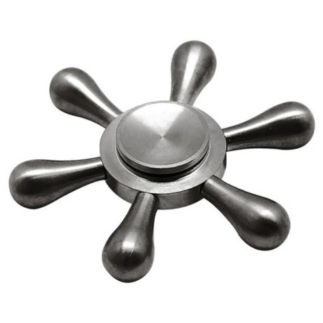 Jucarie Interactiva Antistres Fidget Spinner Hexagon Argintiu - vivimall.ro