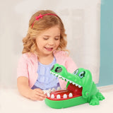 Jucarie interactiva Crocodil Dentist, Vivimall, Joc de Grup/Familie, 11 Dinti, Small 15 x 10 x 7.5 cm, Verde - vivimall.ro