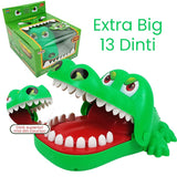 Jucarie interactiva Crocodil Dentist, Vivimall, Joc de Grup/Familie, 13 Dinti, Extra Big 21 x 14.5 x 11 cm, Verde - vivimall.ro