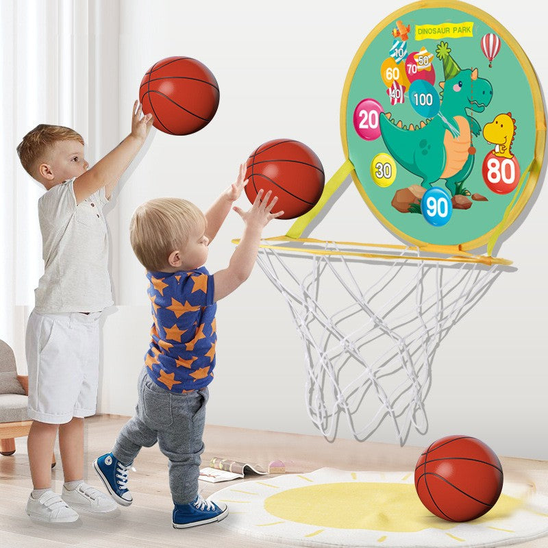 Cos basket si tinta darts cu mingi | DragonPlay - vivimall.ro