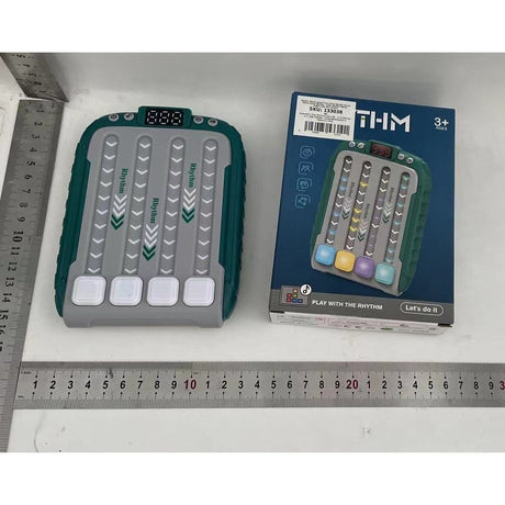 Jucarie Interactiva, Flippy, Joc Rhythm, +3 Ani, din ABS, 6 Niveluri, 15 x 3 x 11 cm, Functie Muzicala, Verde