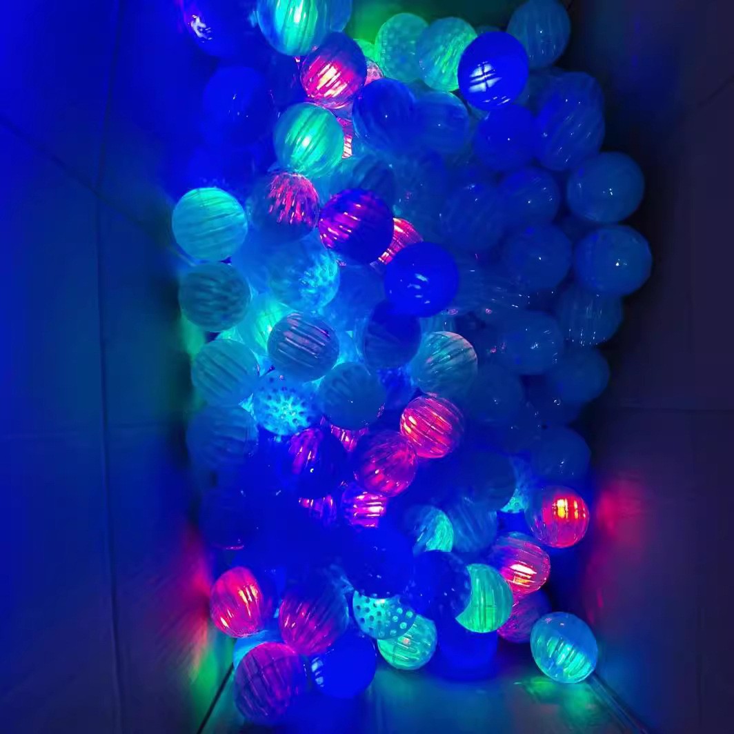 Jucarie Interactiva, Minge Saltareata Crystal Ball, Cu Banda Elastica, 6 Cm, +7 Ani, Din Plastic - vivimall.ro