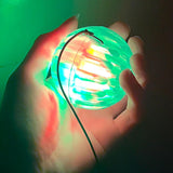 Jucarie Interactiva, Minge Saltareata Crystal Ball, Cu Banda Elastica, 6 Cm, +7 Ani, Din Plastic - vivimall.ro