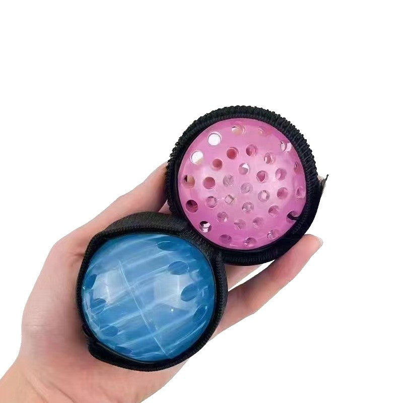 Jucarie Interactiva, Minge Saltareata Crystal Ball, Cu Banda Elastica, 6 Cm, +7 Ani, Din Plastic - vivimall.ro