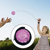 Jucarie Interactiva, Minge Saltareata Crystal Ball, Cu Banda Elastica, 6 Cm, +7 Ani, Din Plastic - vivimall.ro