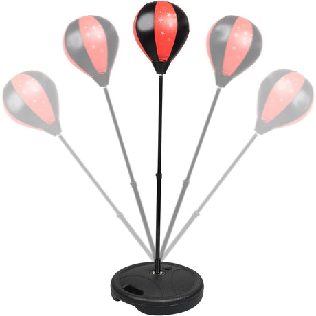 Jucarie Interactiva, Model Sfera De Box Cu Suport, Manusi Incluse, Inaltime Reglabila, +3 Ani, 120 X 20 X 23.5 Cm, Rosu/ Negru - vivimall.ro
