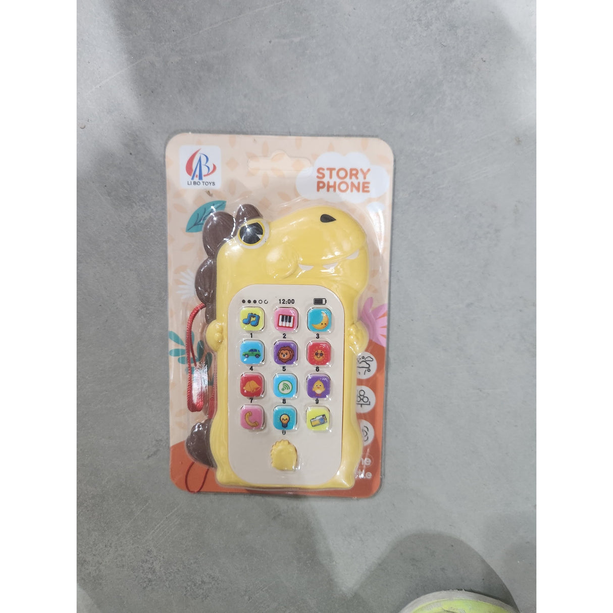 Jucarie Interactiva, Telefon Inteligent, Model Dinozaur, Functii Educative, Muzicale Si Voce, 4-6 Ani, 19 X 11.5 Cm, Din Plastic, Galben