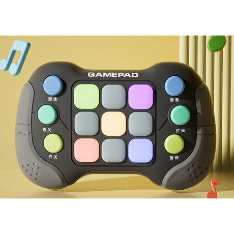 Jucarie Interactiva Vivimall, Tip Consola Pop It, 6 butoane functionale, 5 Moduri de Joc, 600 Niveluri, +3 ani, Gri/Negru - vivimall.ro