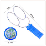 Jucarie Interactiva, Vivimall, Titirez Magnetic, cu Led, 19.8 x 5 cm, Albastru - vivimall.ro