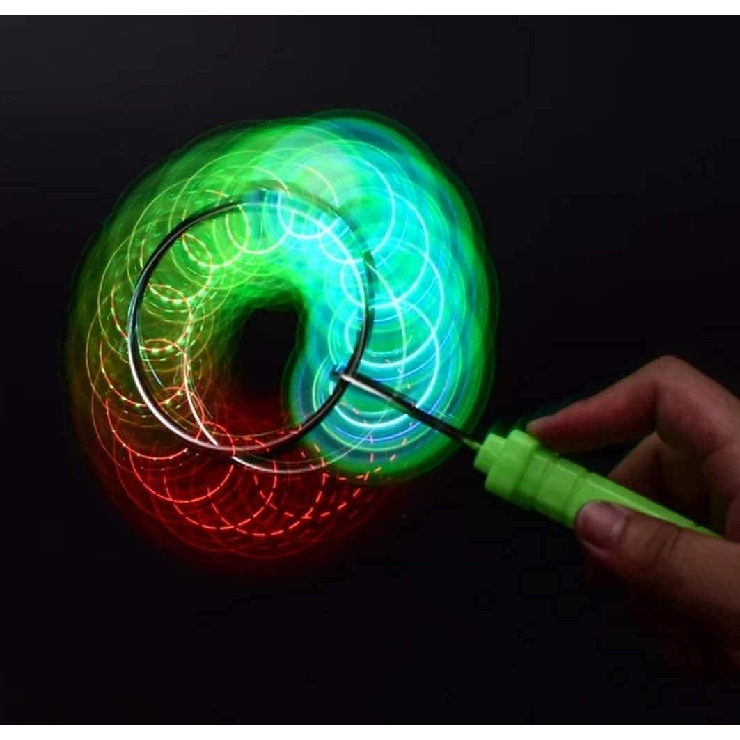 Jucarie Interactiva, Vivimall, Titirez Magnetic, cu Led, 19.8 x 5 cm, Portocaliu - vivimall.ro