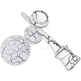 Kendama X Originala, Profesionala, Vivimall, Cracked, din Lemn, 18 cm, Alb/Negru - vivimall.ro