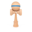 Jucarie Interactiva Kendama, Flippy, din Lemn, 18 cm, Joc de Indemanare pentru Copii si Adulti, Model cu Dunga, Albastru - vivimall.ro