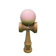Kendama X Originala, Profesionala, Flippy, din Lemn, Rubber Grip, 18 cm, Roz/Galben - vivimall.ro
